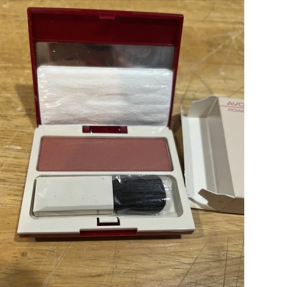 Avon Natural Radiance  Powder Blush .23 Oz Cashmere Rose Vintage 1988 New In Box